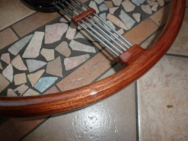 Citroën Traction Avant steering wheel with polished stainless steel spokes